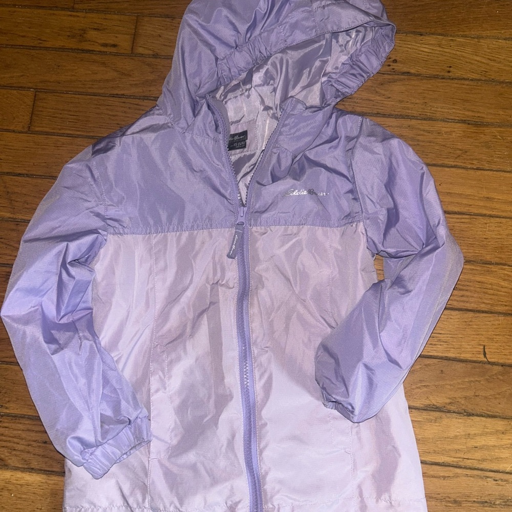 Purple Hooded Windbreaker Jacket
